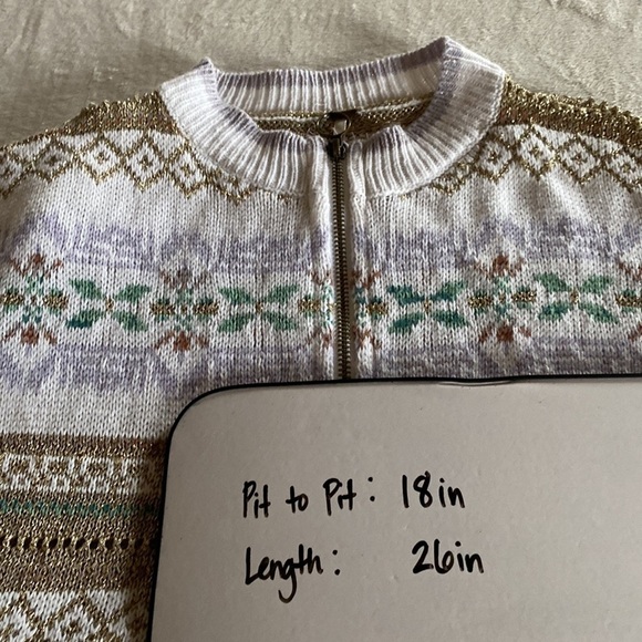Free People Sz XS Cozy Cottage Sweater - Picture 10 of 10